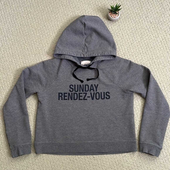Sunday Best Tops - Aritzia Sunday best “Sunday rendez-vous” cropped hoodie